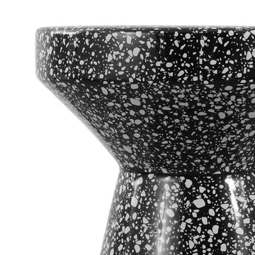 Xenia 17.75" Modern Bohemian Terrazzo Indoor/Outdoor Drum Accent Table - JONATHAN Y